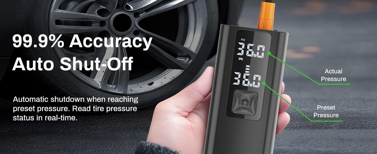 Portable Car Air Pump, Car Tire Automatic Air Pump Suitable For Cars, Motorcycles, Bicycles, Balls